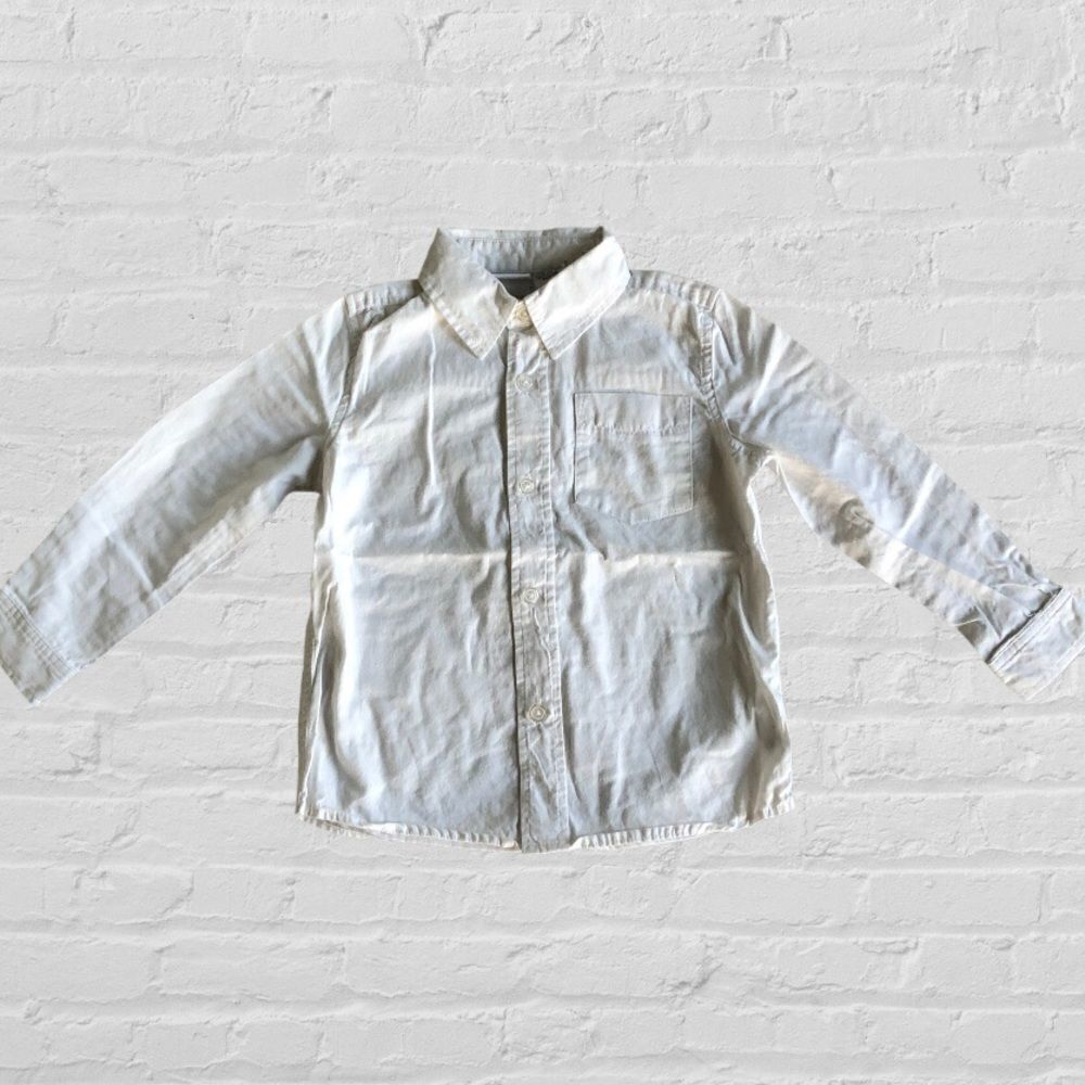 Babies R Us white long sleeve button down